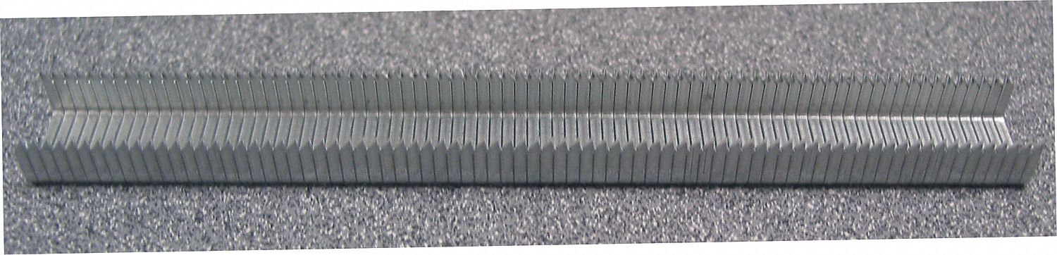 STAPLES, DIVERGENT POINT, STEEL, ¼ IN LEG L, ⅜ IN CROWN, 1250-PK, FOR T50 SERIES GUN