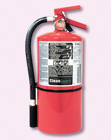 ANSUL EXTINGUISHER, NON-MAGNETIC, WEIGHT CAP 2.5 LBS, 600 PSI, 14 1/4 IN, 10  FEET, 9 SEC, AL ALLOY, STEEL - Fire Extinguishers - ASF429596