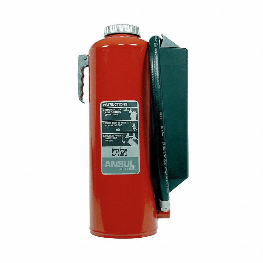 FIRE EXTINGUISHER, CARTRIDGE-OPERATED, 30 LB, PURPLE K POWDER, RECHARGEABLE, STEEL