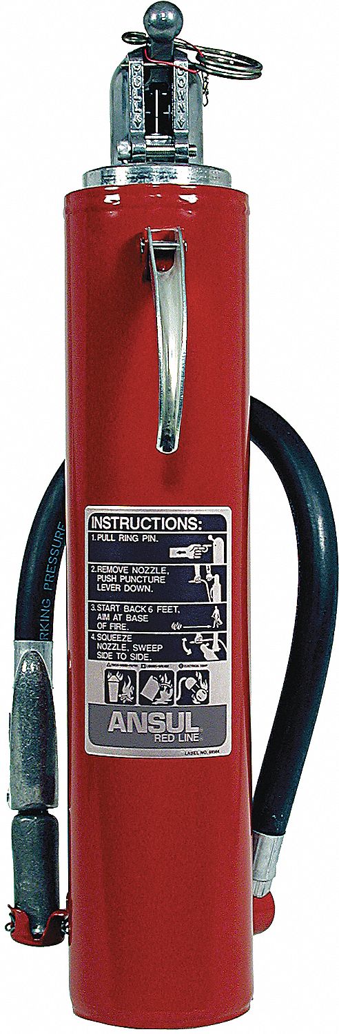 FIRE EXTINGUISHER, CARTRIDGE-OPERATED, 5 LB, MULTI-PURPOSE POWDER, RECHARGEABLE, STEEL