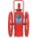 RED LINE WHEELED FIRE EXTINGUISHER, 150 LBS, CORROSION RESISTANT, RED, 52 IN