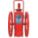 RED LINE WHEELED FIRE EXTINGUISHER, 150 LBS, CORROSION RESISTANT, RED, 52 IN