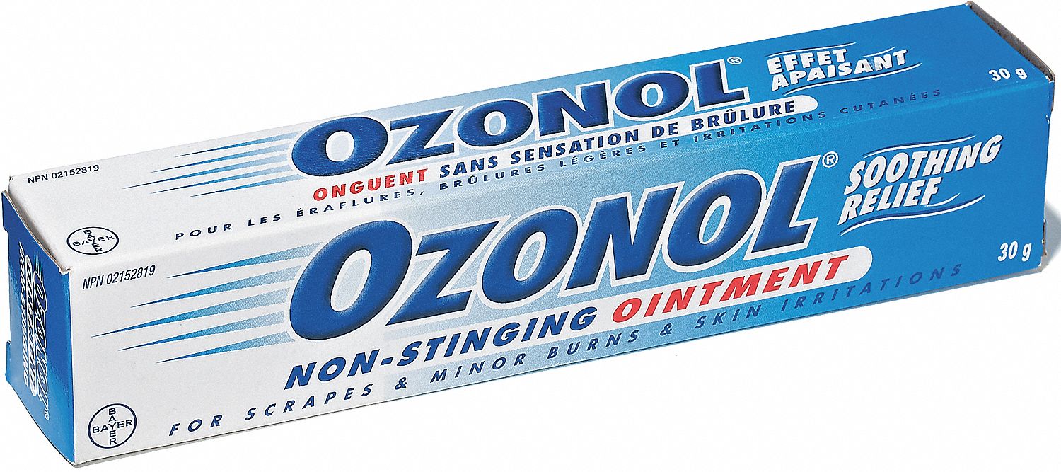 OZONOL, ANTISEPTIC OINTMENT, CUTS, SCRAPES, MINOR BURNS, NON STINGING, 30 G, TUBE