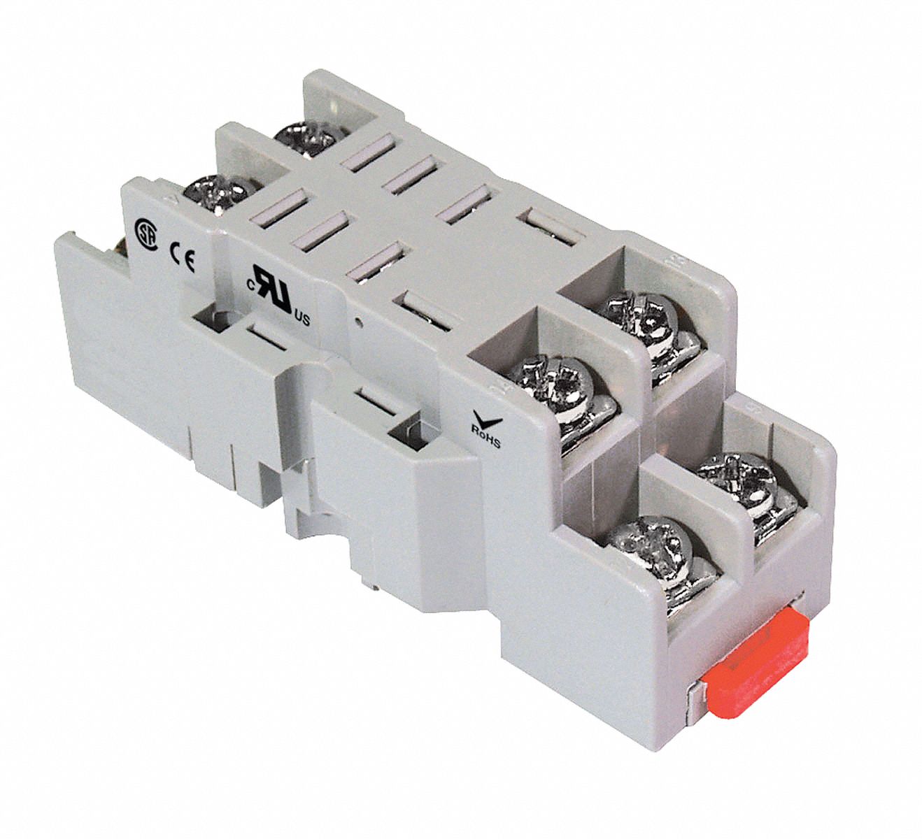 RELAY SOCKET, 10 A RATING, DIN-RAIL AND SURFACE SOCKET MOUNTING, 8 PINS, D SOCKET, ELEVATOR