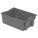 STACK AND NEST CONTAINER, 12 GAL, 23⅝ IN X 15¾ IN X 10¾ IN, GREY, 300 LB STACK CAPACITY
