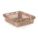 NESTING CONTAINER, 40 LB LOAD CAPACITY, VENTED, BEIGE,6-3/4 IN H X 24 IN L