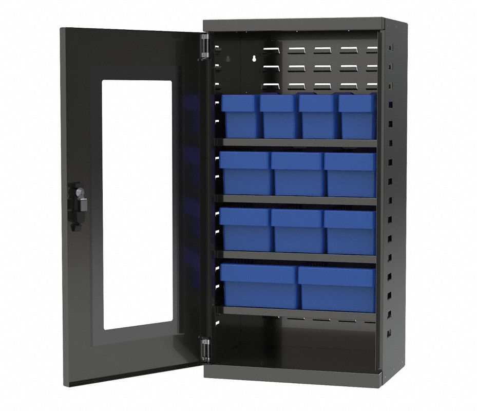 GRAINGER APPROVED Gabinete para Gavetas de Montaje en Pared, Altura 38