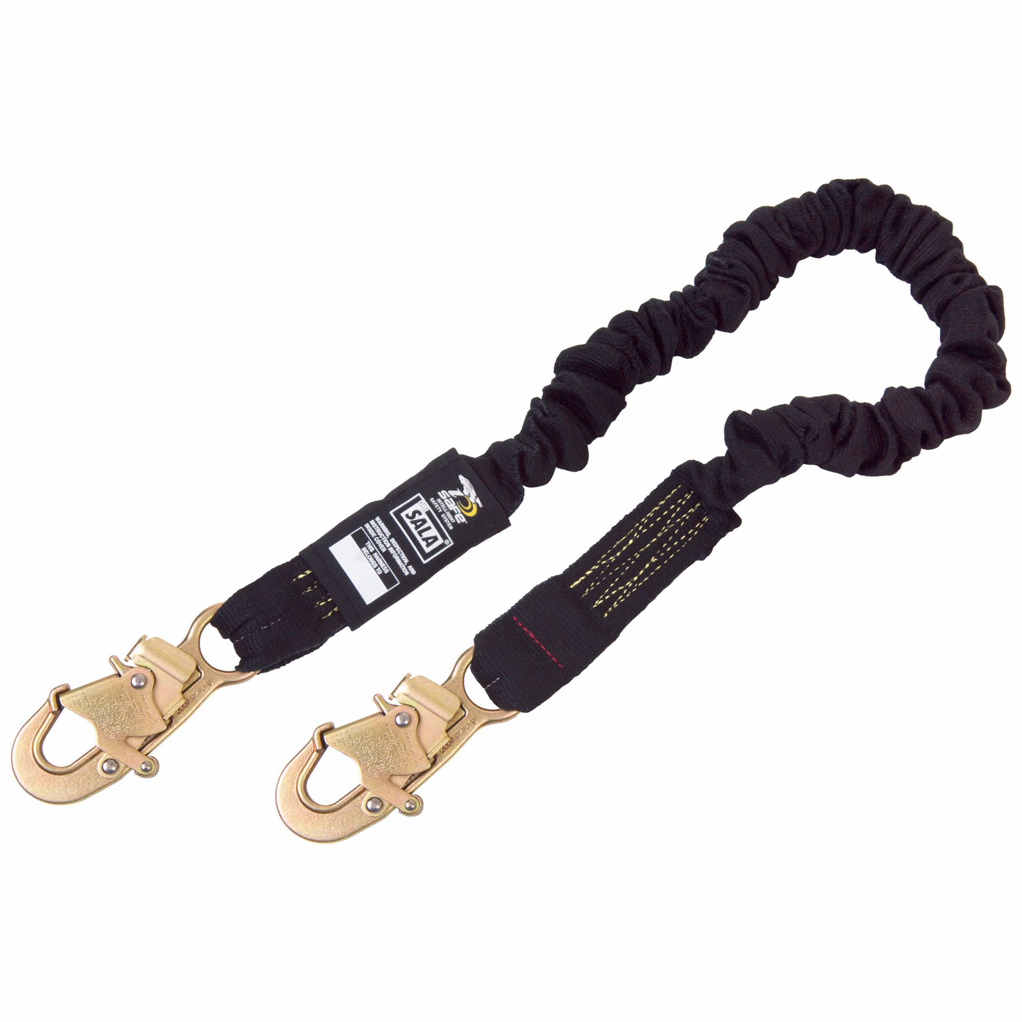 Arc Flash Shock-Absorbing Lanyard, Black