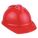 SLOTTED CAP, CSA Z94.1-2015, TYPE 1, CLASS E, PE, 4-PT FAS-TRAC III RATCHET, FRONT BRIM, RED