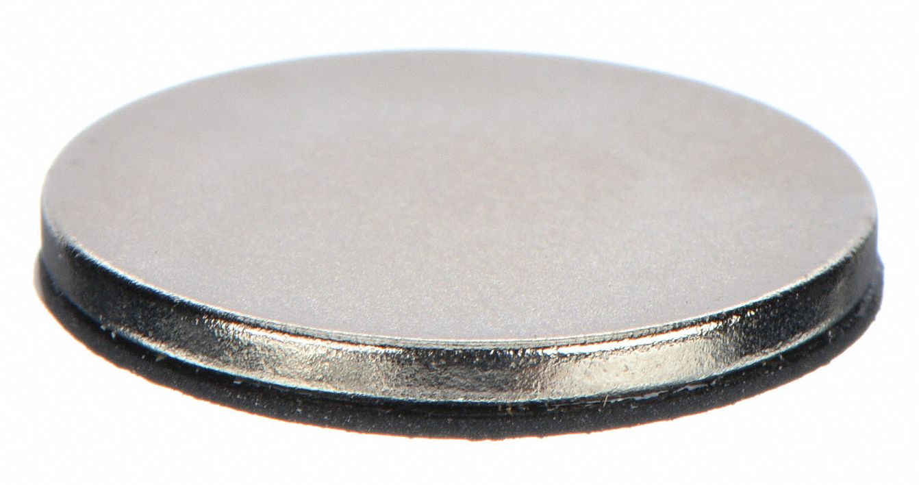 GRAINGER APPROVED South Pole Disc Grade 35 Neodymium, 1 lb Max