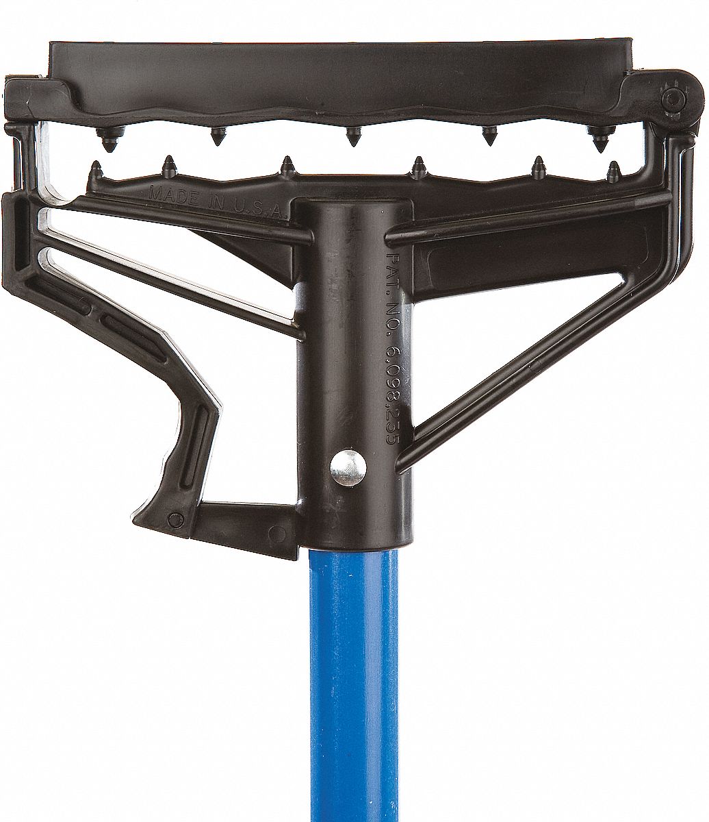 MOP HANDLE, EZ CHANGE, BLUE, 54 IN, FIBREGLASS