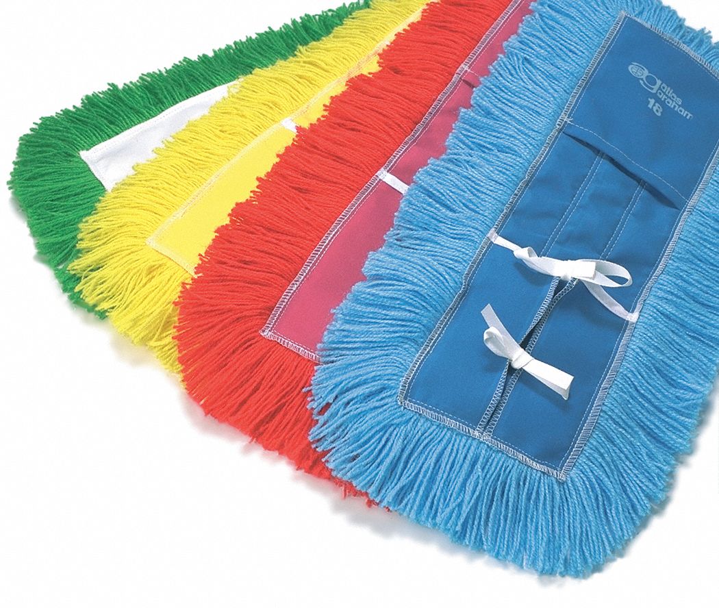 MOP DUST ELECTRASTAT GRN TIE 48IN