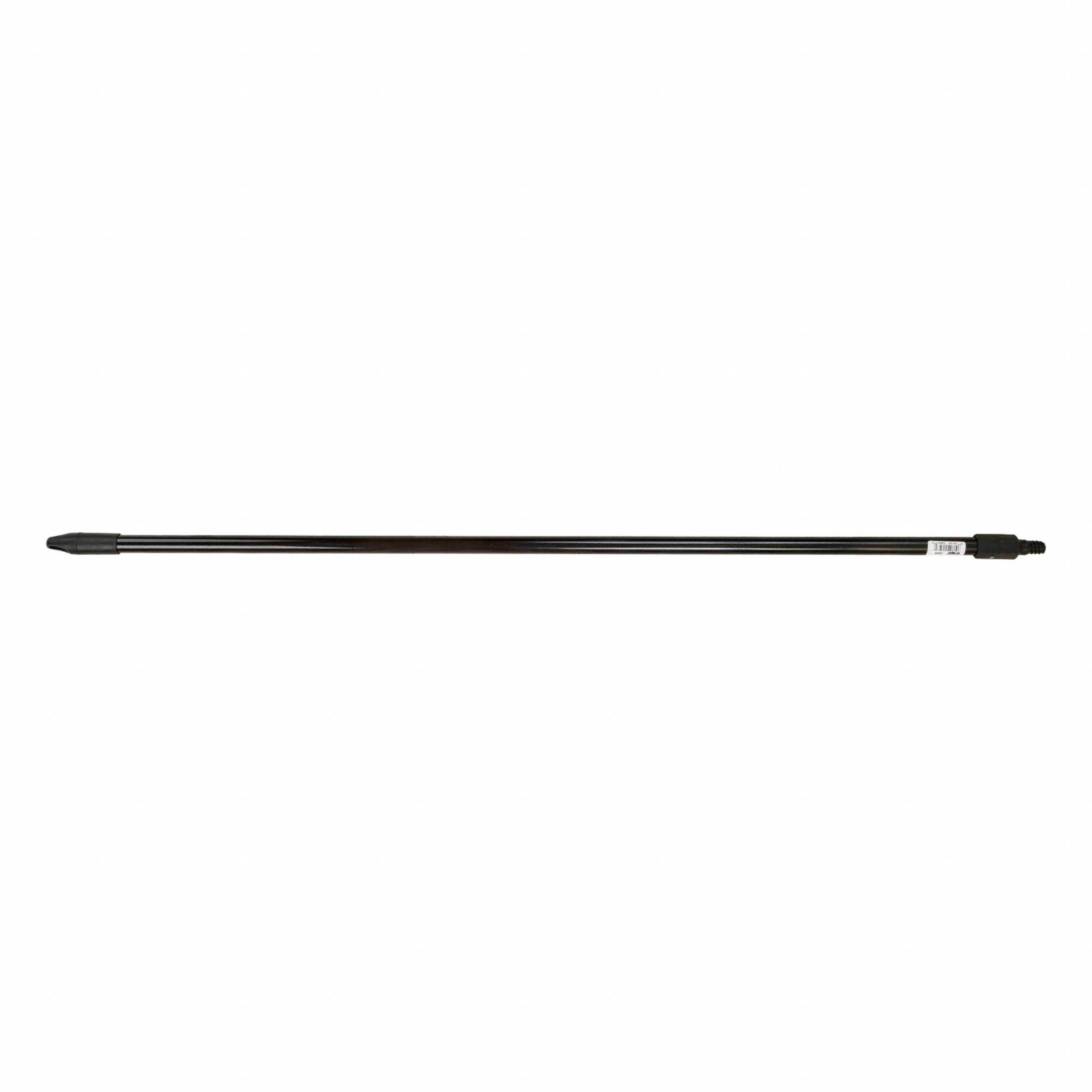 BROOM HANDLE, HEX REINFORCED, 60 IN, METAL/EPOXY COATED