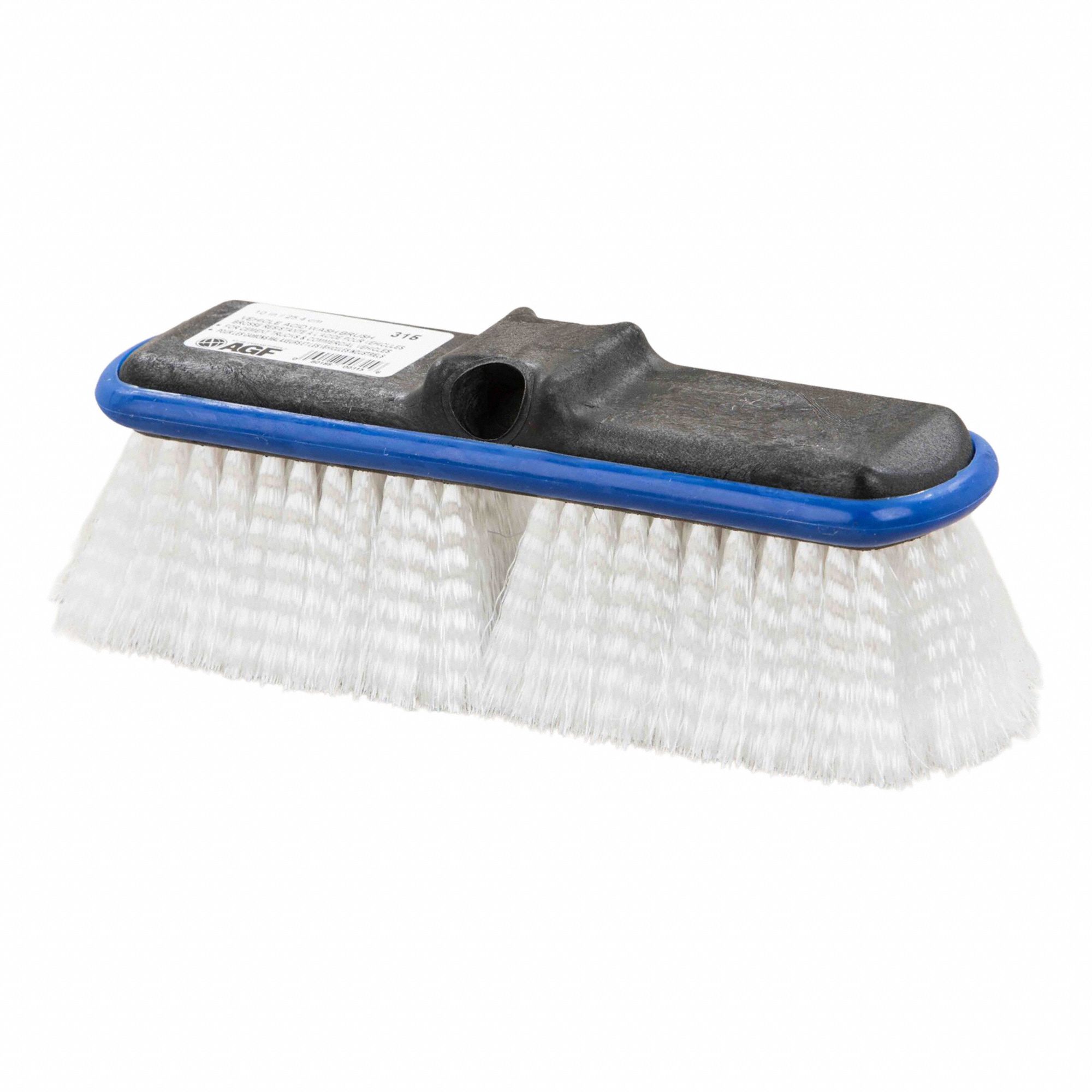 VEHICLE BRUSH, ACID-RESISTANT, MEDIUM STIFF, RECTANGULAR, WHITE, 10 IN