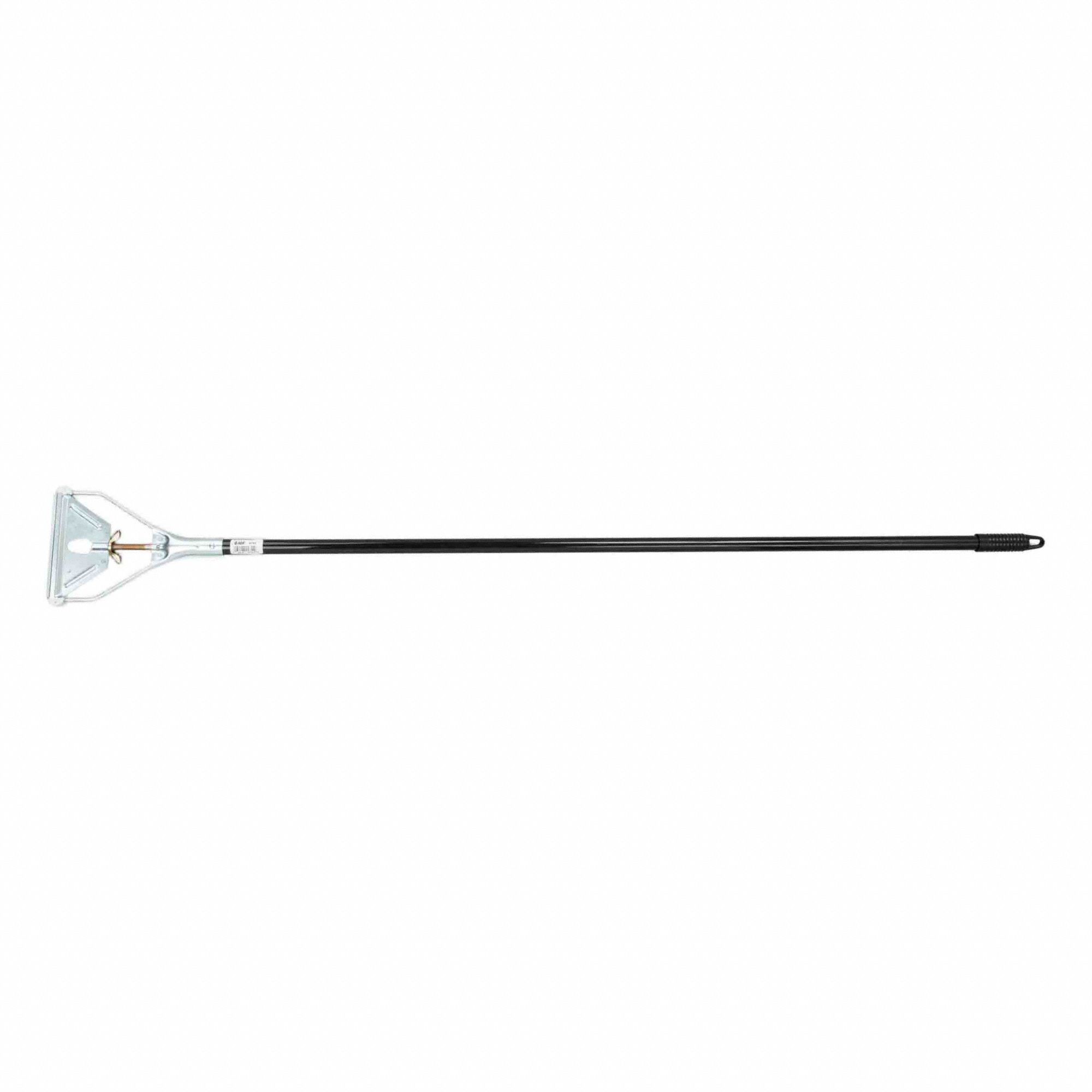 HANDLE, WET MOP, QUICK-RELEASE, 54 IN L, VINYL COATED HANDLE, METAL HEAD, EPOXY COATED METAL
