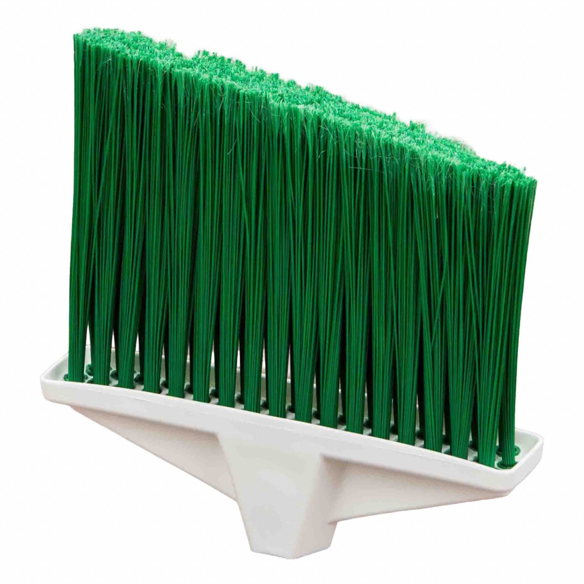 BALAI, ALIMENTAIRE/TOUT USAGE, INCLINE, FUSIONNE, P/MANCHES AL 2408, VERT, FACE 9PO, PLASTIQUE/PP