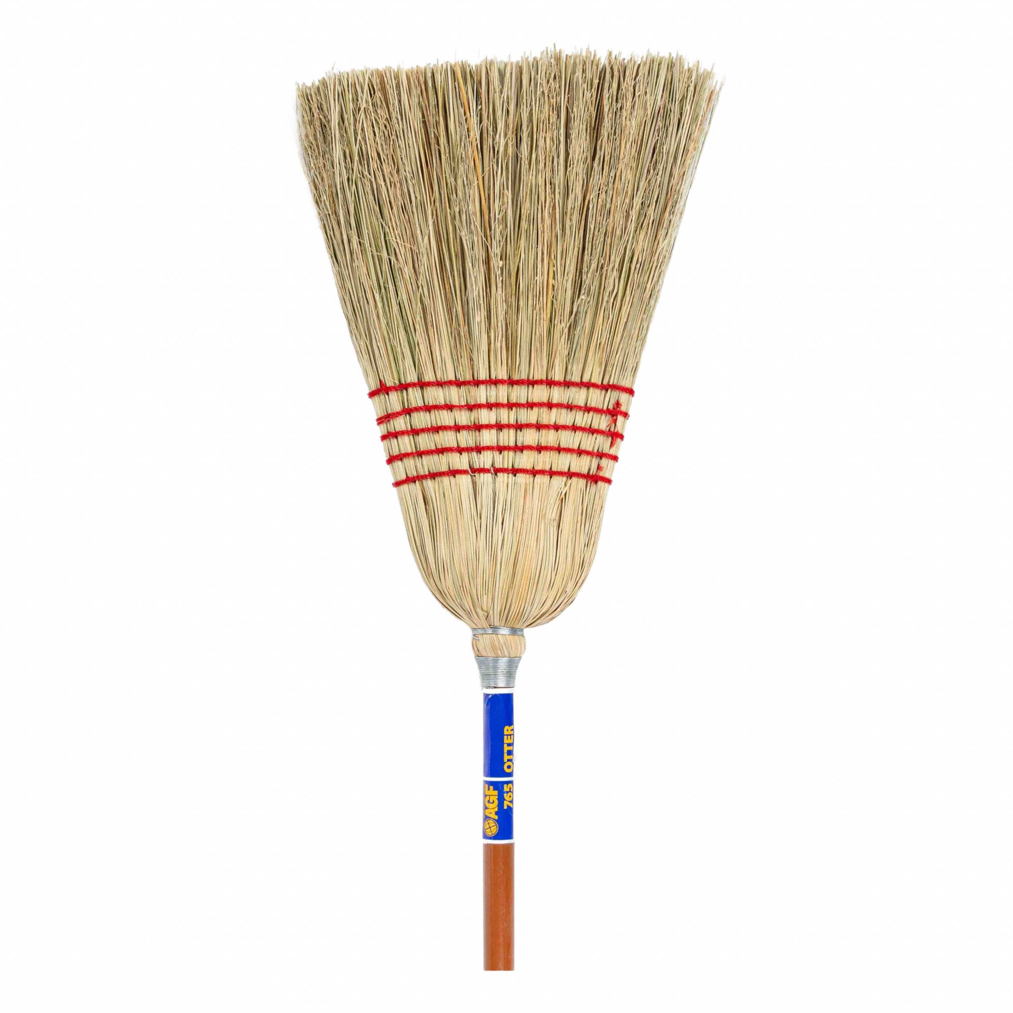 BALAI, DOMESTIQUE, 5 CORDES, FACE 11PO/GARNITURE 15 1/2/MANCHE 8PO, MAÏS