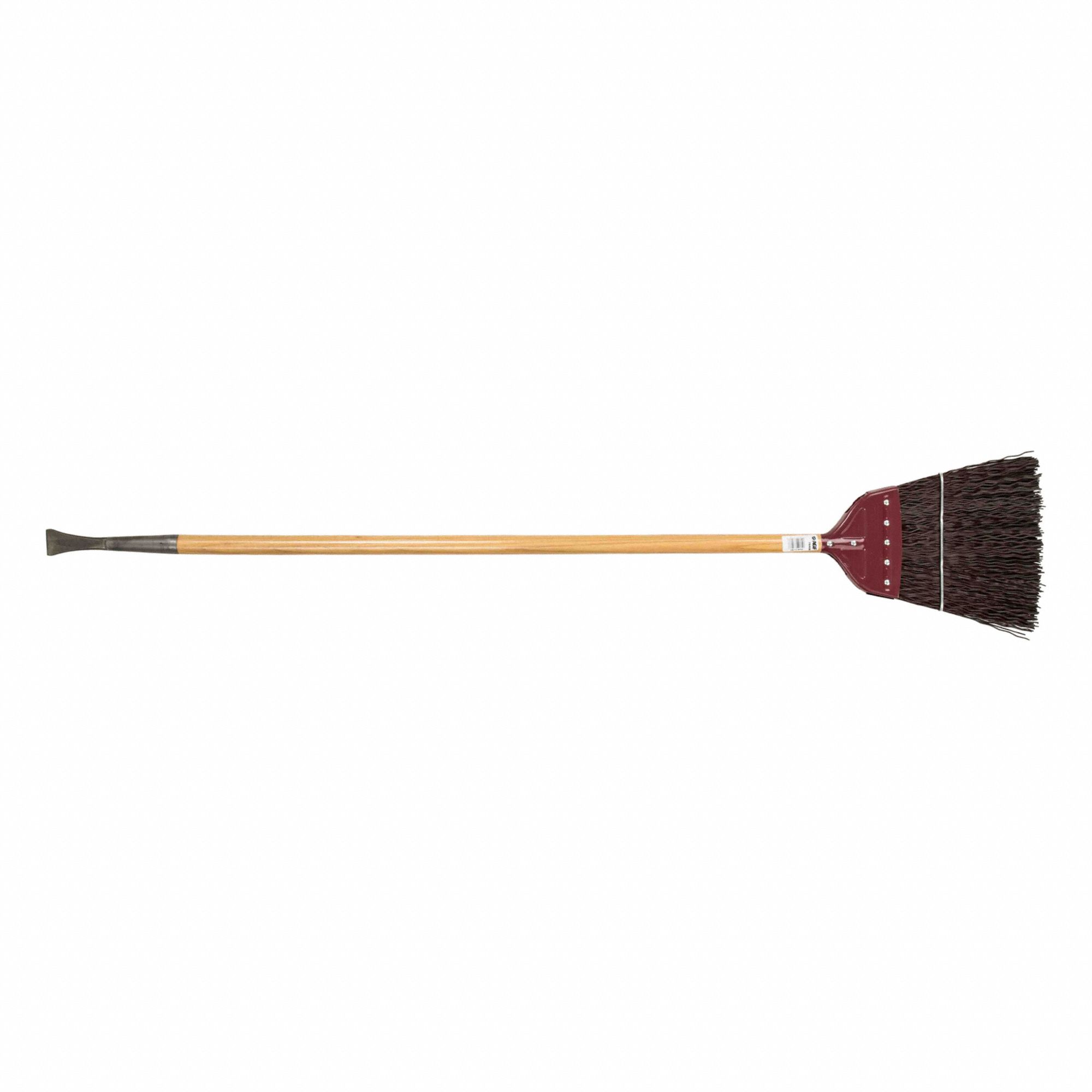 ATLAS GRAHAM TRACK BROOM, COARSE, CHISEL TIP, 9 IN BLOCK/6 IN TRIM, PP ...
