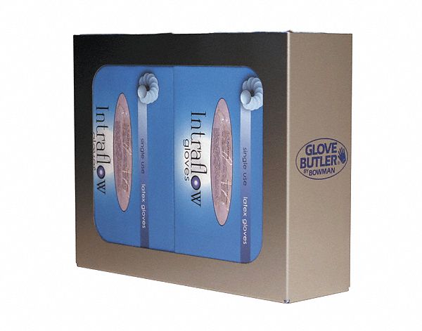 GLOVE DISPENSER, FOR 2 BOXES, STAINLESS STEEL