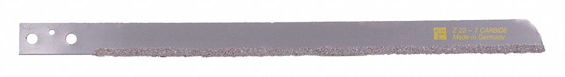 Power Hacksaw Blade: Power Hacksaw Blade, 16 in Blade Lg, For 10 1/4 in Max. Dia, Carbide Grit