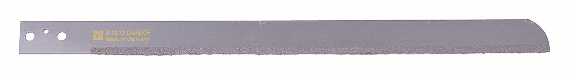 Power Hacksaw Blade: Power Hacksaw Blade, 20 in Blade Lg, For 13 3/4 in Max. Dia, Carbide Grit