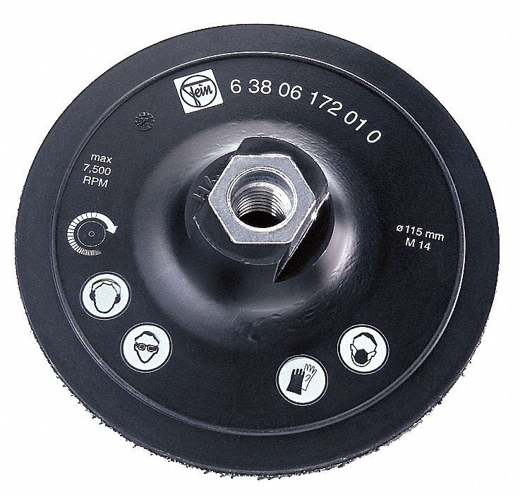 BACKING PAD,4-1/2 IN,FOR 10F050