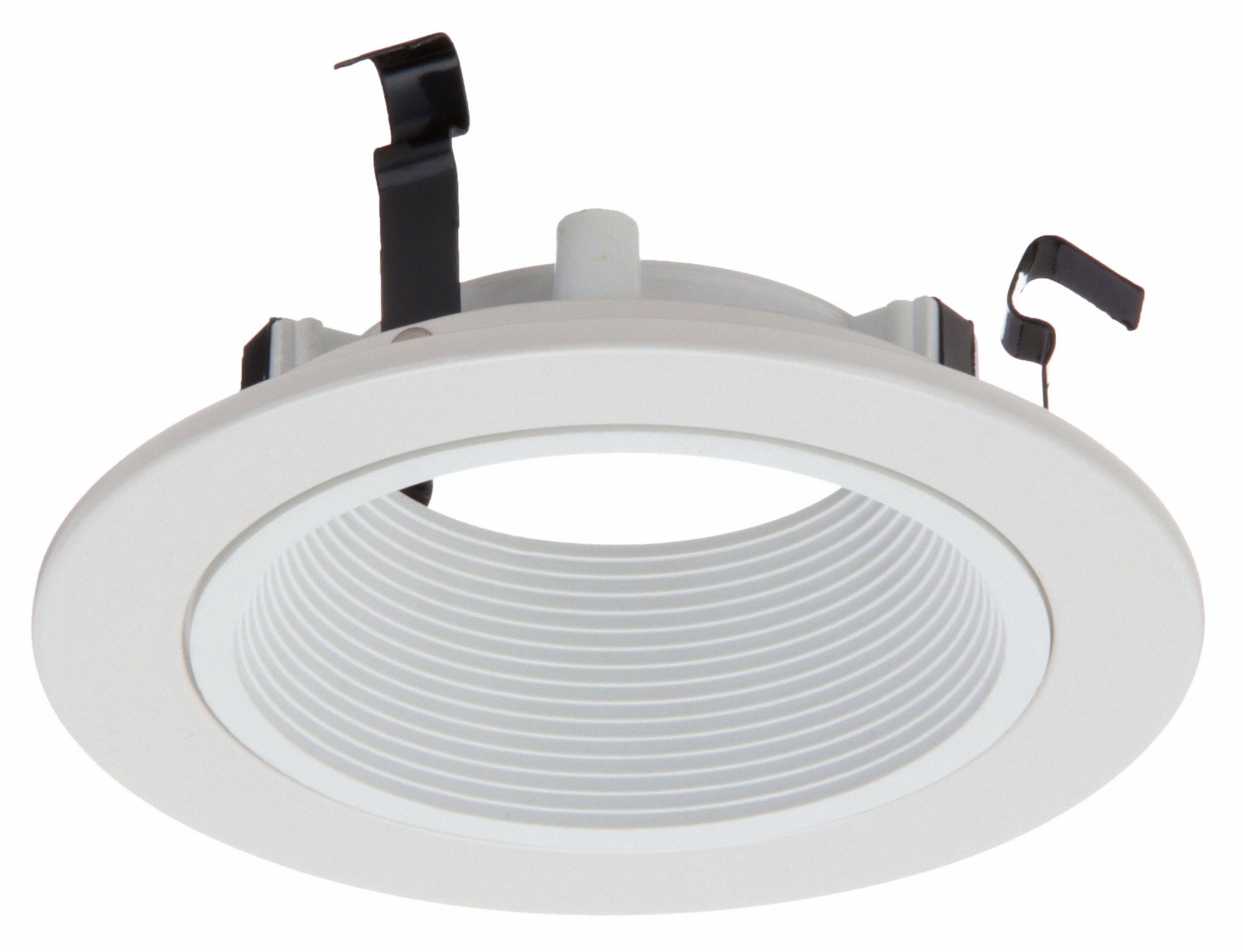 RECESSED DOWN LIGHT TRIM, 4 IN SIZE, FLAT CEILING, HALOGEN/INCANDESCENT/LED