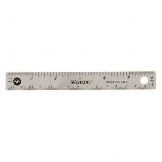 6 Steel Ruler with Conversion Table — BoxoUSA