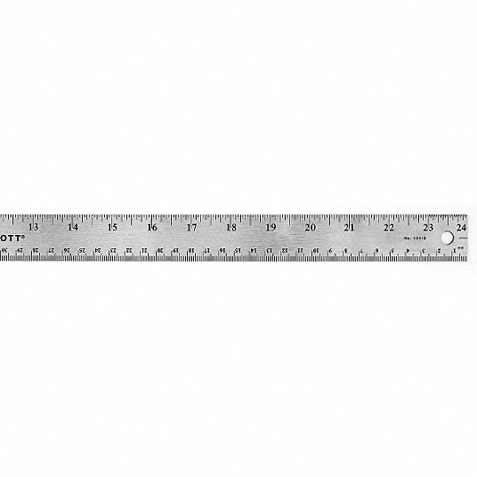 Ruler,24 Inch,Stainless Steel - Grainger