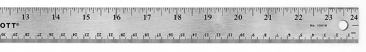 Ruler 24 Inch Stainless Steel Grainger