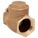 SWING CHECK VALVE, SWING, INLINE VALVE BODY, 2½ IN PIPE, FNPT X FNPT, BRONZE