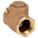 SWING CHECK VALVE, SWING, INLINE VALVE BODY, 1¼ IN PIPE, FNPT X FNPT, BRONZE