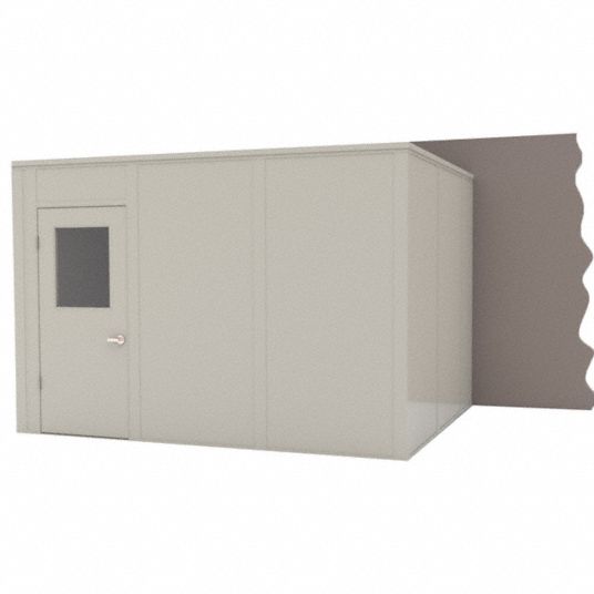 PORTA-KING, 12 ft x 10 ft x 8 ft, 3 Walls, Modular In-Plant Office ...