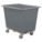 CUBE TRUCK,HDPE,GRAY,7.5 CU. FT.