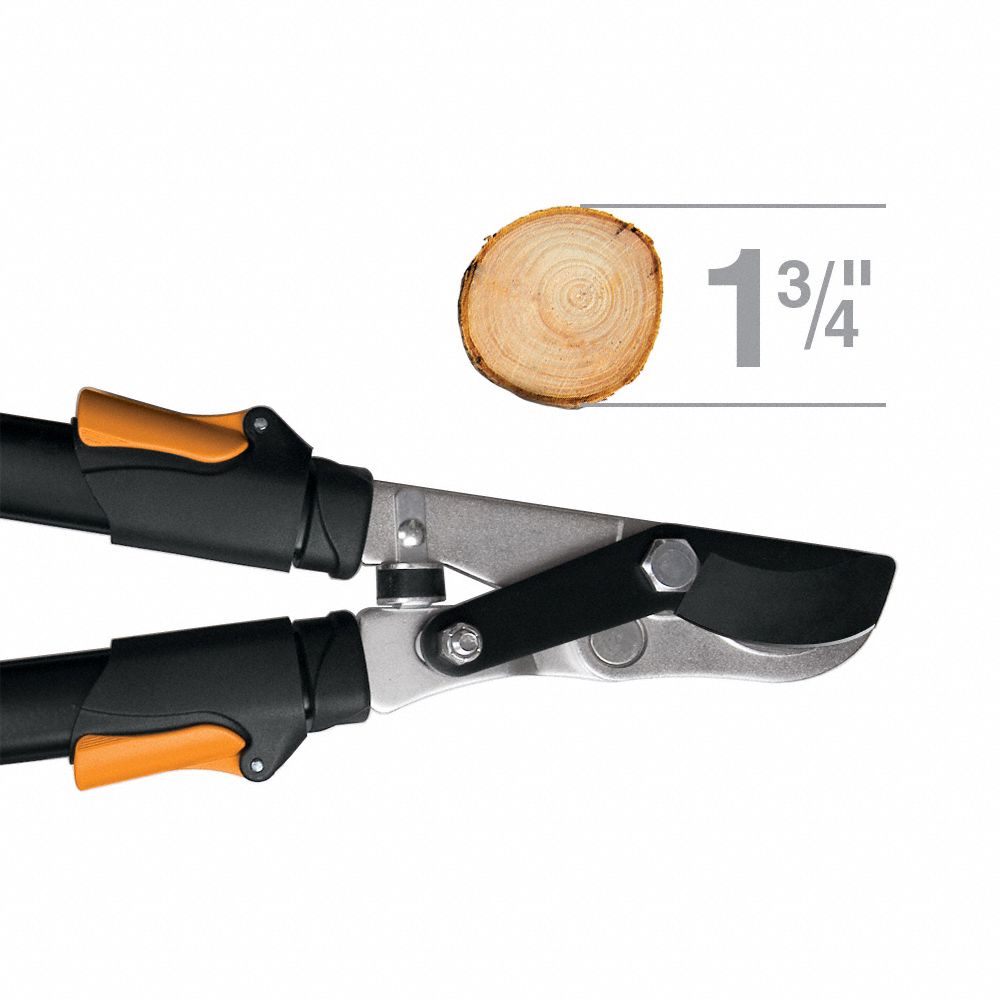 FISKARS Bypass Lopper 2 3/4 in Blade Lg, 37 in Overall Lg, 1 3/4 in