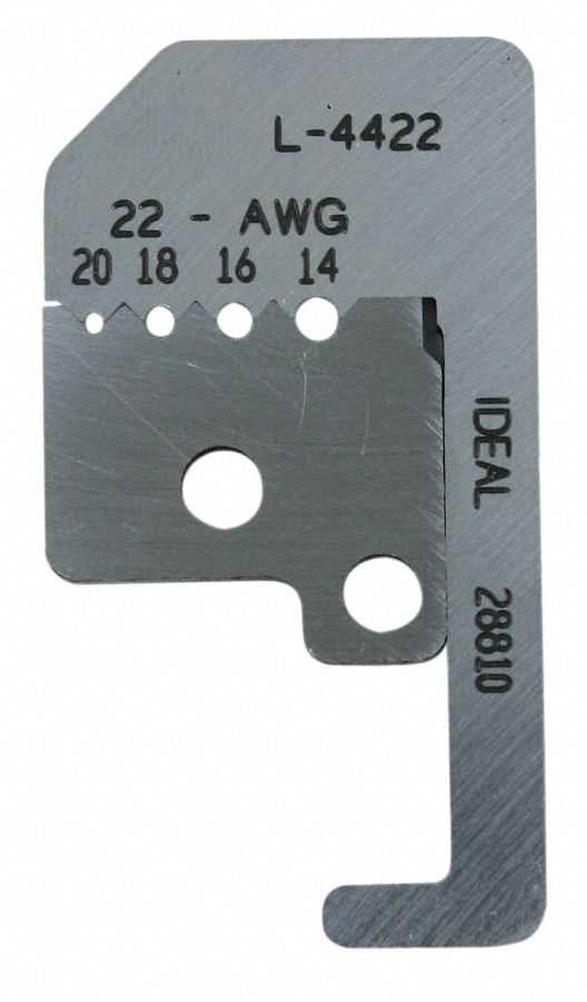 REPLACEMENT BLADE SET, 25/32 IN OVERALL L, STEEL, LESS THAN 6 IN, 10F550, 45-093, L-4422