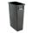 TRASH CAN,RECTANGULAR,23 GAL.,BLACK