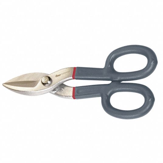 CLAUSS, Straight, 7 in Overall Lg, Tinners Snip - 10F699|18476 - Grainger