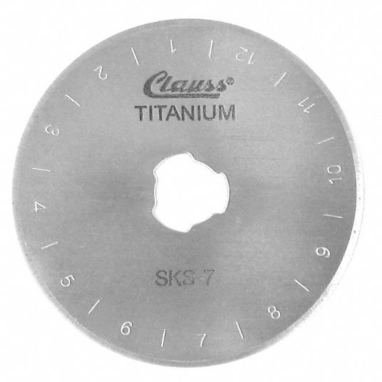 CLAUSS 45 mm Titanium Bonded Stainless Steel Rotary Cutter Blade; PK2