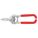 WIRE CUTTER, AMBIDEXTROUS, 6 1/2 IN OVERALL L, STRAIGHT, STEEL, POINTED, RED