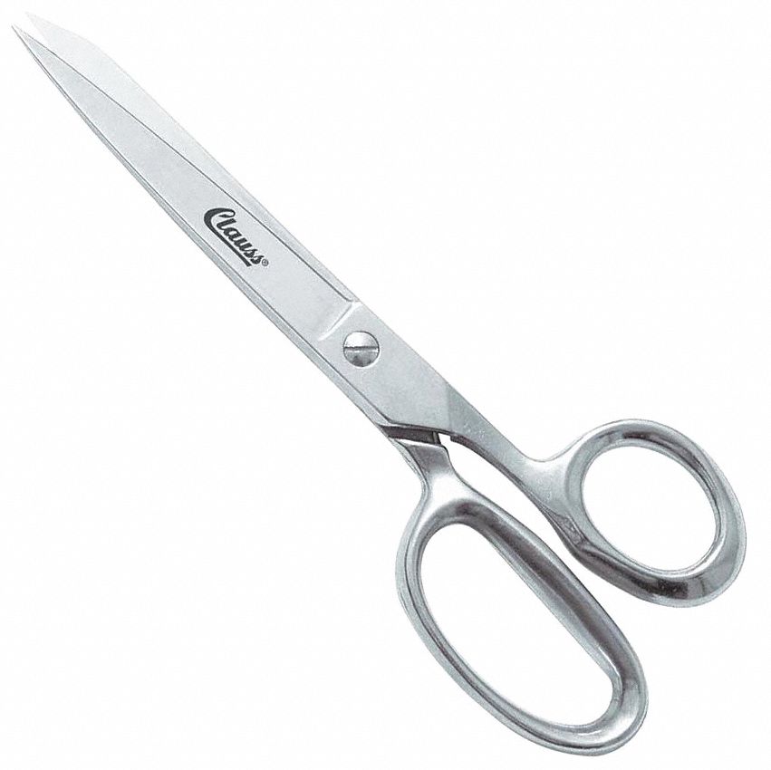 SHEAR,8 IN L,STRAIGHT,SHARP,SILVER