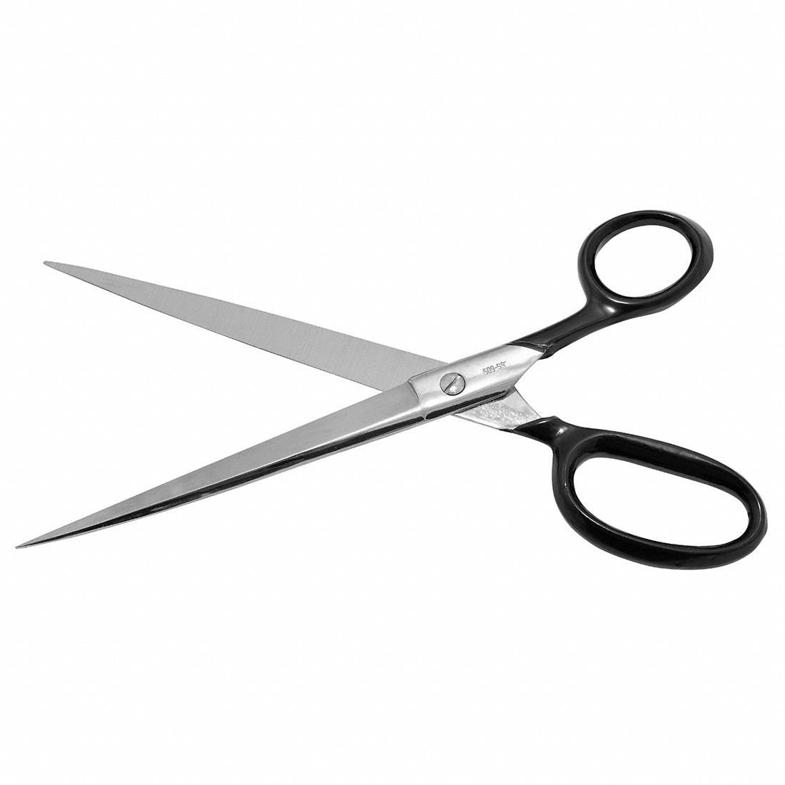 CLAUSS Ribbon Shears Ambidextrous, 9 in Overall Lg, Straight, Steel
