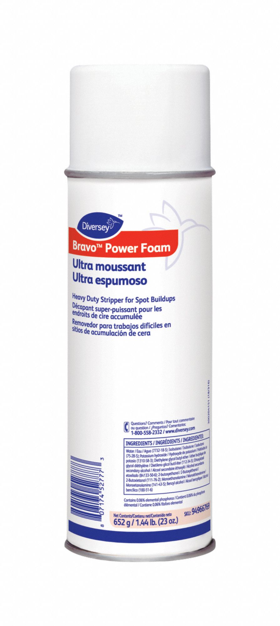 Baseboard Stripper: Aerosol Spray Can, 23 oz Container Size, Ready to Use, Liquid