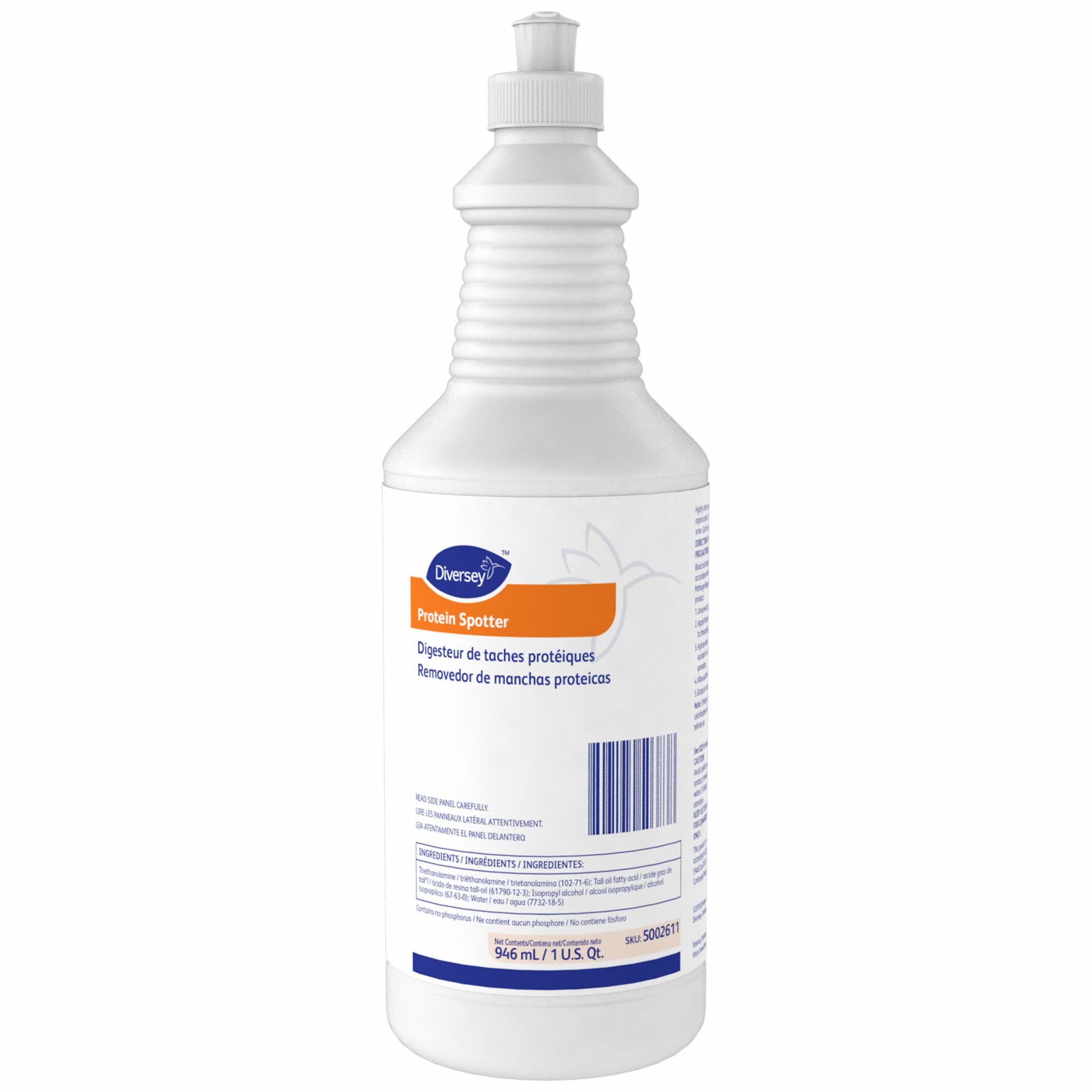 DIVERSEY, Bottle, 32 oz, Spot and Stain Remover 10F9625002611 Grainger