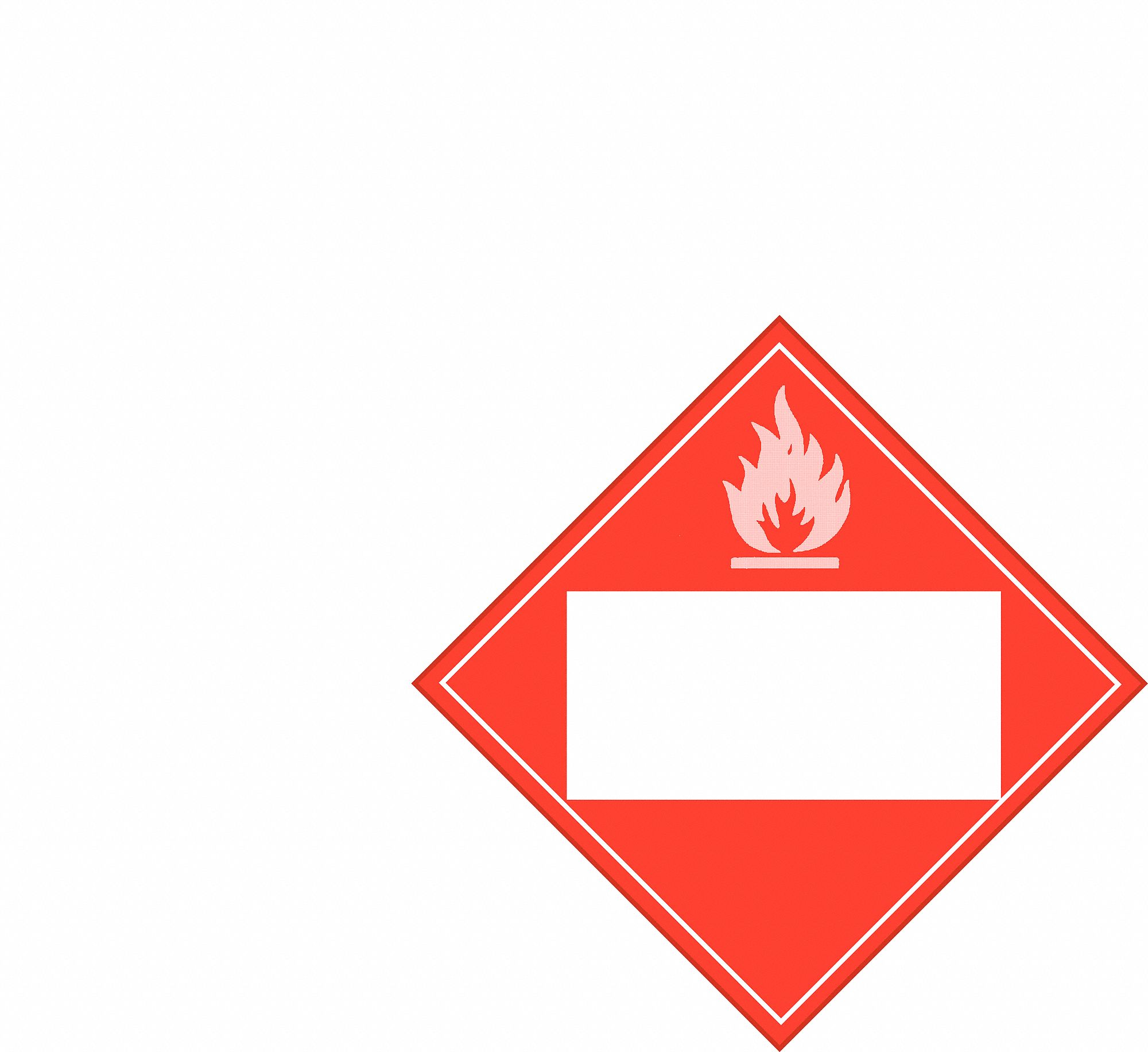 PLAQUE A LIQUIDE INFLAMMABLE,CLASSE 3,AUTO-ADHÉSIF,10 3/4 PO