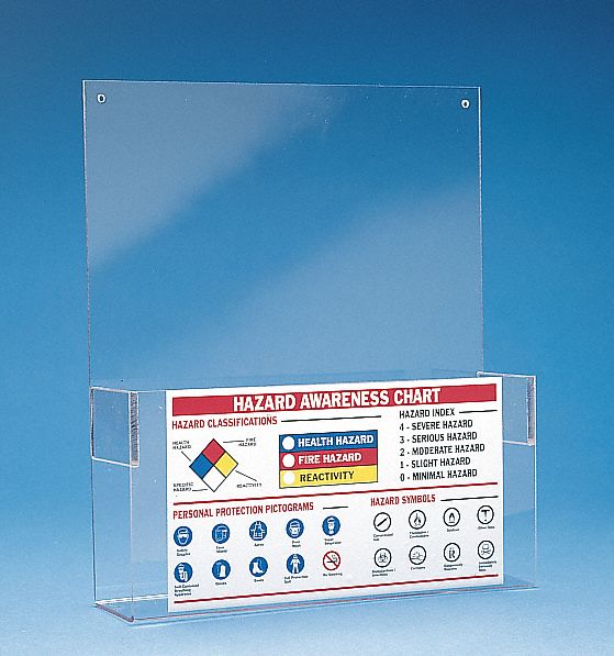 MINI HAZARD AWARENESS CENTRE KIT, ENGLISH, CLEAR, 12 X 14 1/2 X 2 IN, ACRYLIC