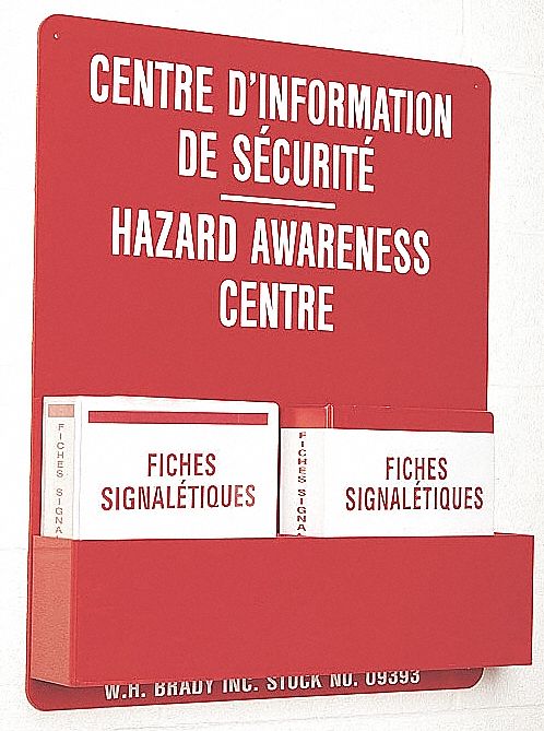 HAZARD AWARENESS CHART, BILINGUAL, 24 IN H, 18 IN W