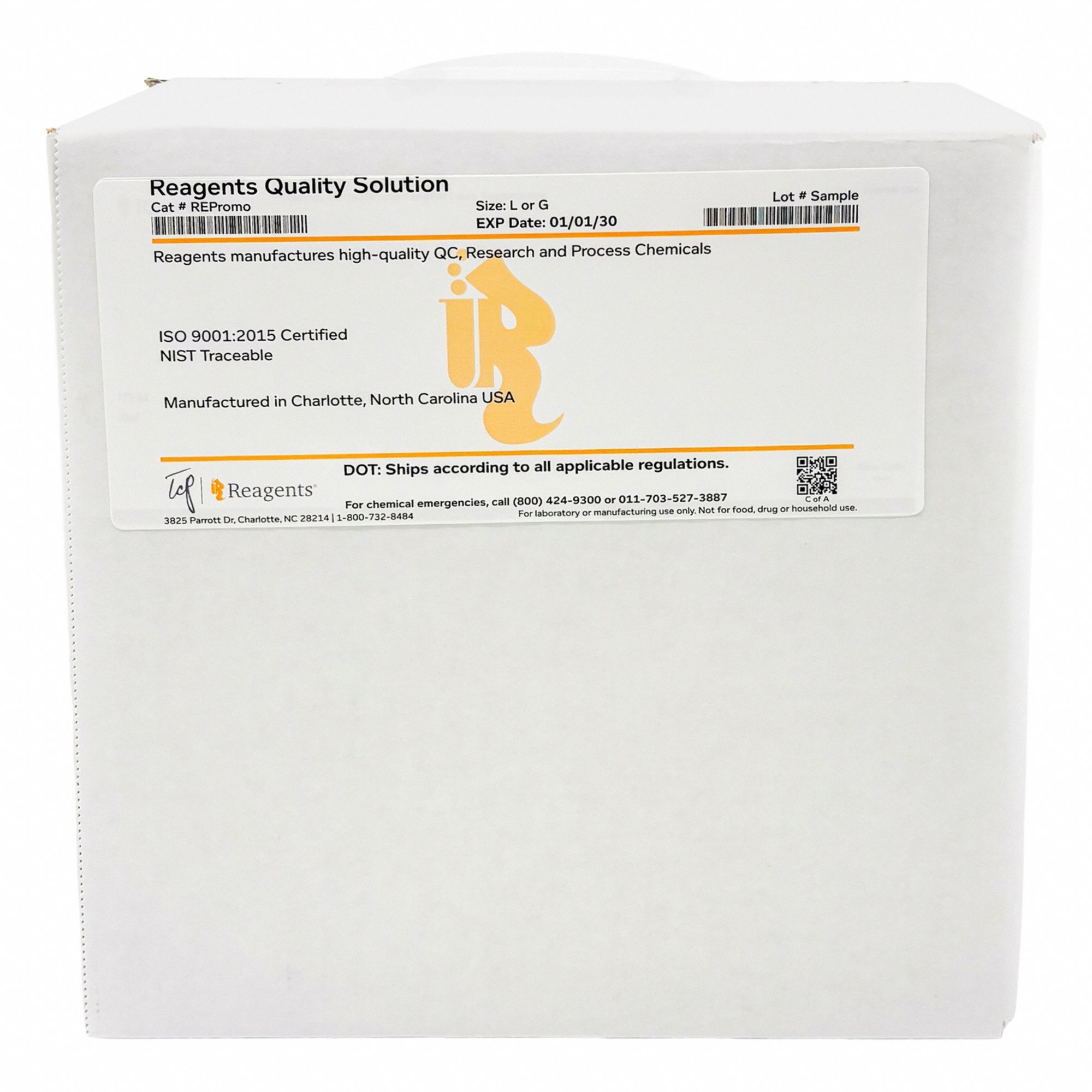 Sulfuric Acid: Reagent, 10 L, 7664-93-9, 0.1N, Acid, Liquid, Box, Fiberboard, 3 yr Shelf Life, 1