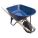 WHEELBARROW, STEEL TRAY, 6 CU FT MAX VOLUME CAPACITY, 286 LB MAX LOAD CAPACITY, 1 WHEEL