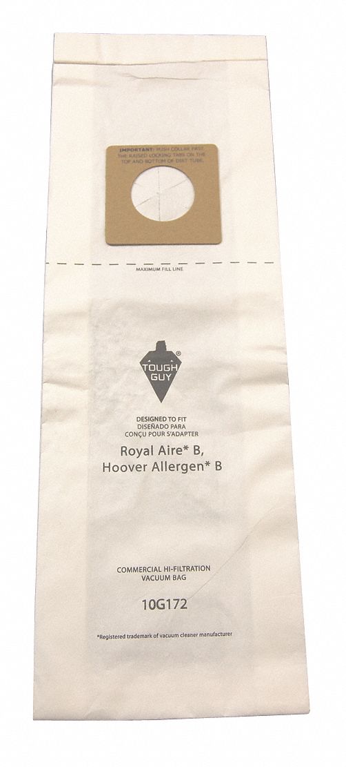 Vacuum Bag Paper 2-Ply Reusable PK10